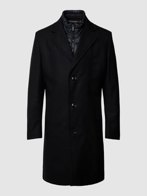 Lange jas met reverskraag, model 'Baronz' Shop The Look MANNEQUINE