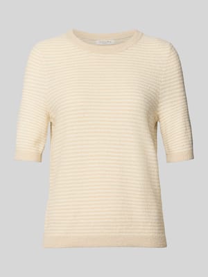 Sweter z dzianiny z rękawem o dł. 1/2 Shop The Look MANNEQUINE