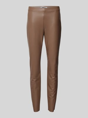 Skinny fit broek in leerlook Shop The Look MANNEQUINE