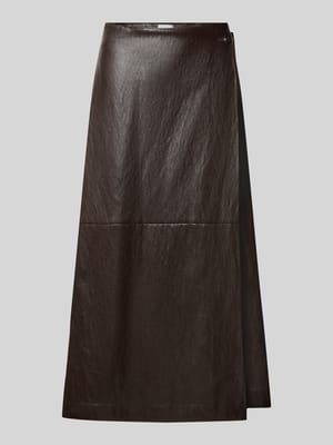 Ausgestellter Midi-Rock mit Viskose-Anteil Shop The Look MANNEQUINE