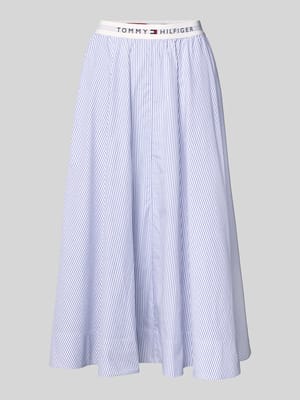 Ausgestellter Midi-Rock aus reiner Baumwolle Shop The Look MANNEQUINE