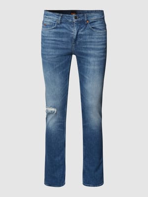 Slim Fit Jeans mit Stretch-Anteil Modell 'Delaware' Shop The Look MANNEQUINE