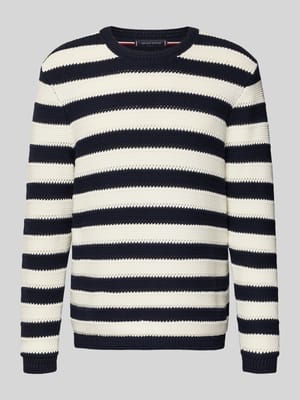 Regular Fit Strickpullover aus reiner Baumwolle Shop The Look MANNEQUINE