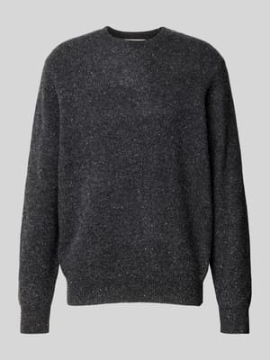 Sweter z wełny z prążkowanymi ściągaczami Shop The Look MANNEQUINE