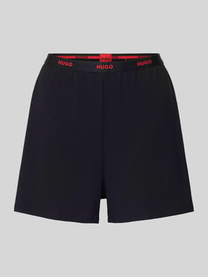 Szorty od piżamy o kroju relaxed fit z mieszanki bawełny model ‘HUGO ID SHORTS’ Shop The Look MANNEQUINE