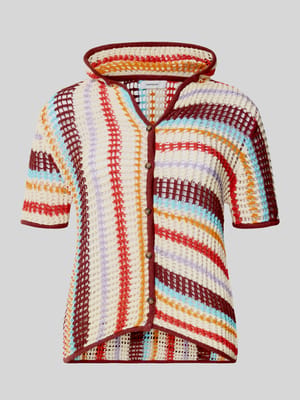 Strickjacke mit Kapuze Modell 'GERDI' Shop The Look MANNEQUINE