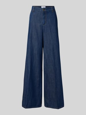 Jeans mit weitem Bein und Gesäßtasche Shop The Look MANNEQUINE