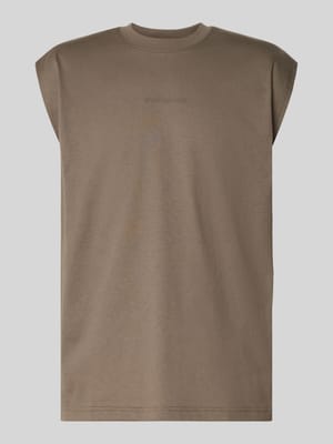 Tanktop mit Label-Print Modell 'Boxy' Shop The Look MANNEQUINE