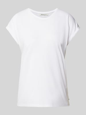 Loose Fit T-Shirt aus fließendem Viskose-Mix Shop The Look MANNEQUINE