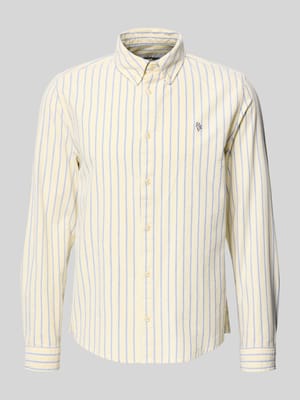 Koszula casualowa o kroju regular fit z kołnierzykiem typu button down i haftem Shop The Look MANNEQUINE