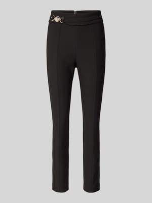 Slim Fit Stoffhose mit Ziernähten Modell 'KAREN' Shop The Look MANNEQUINE