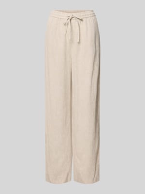 Linnen broek met trekkoord model 'Viana Ginia' Shop The Look MANNEQUINE
