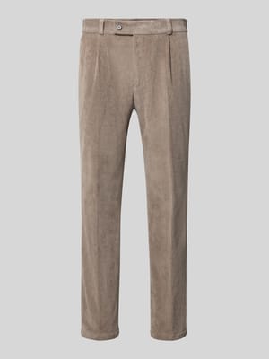 Slim Fit Hose aus Baumwoll-Mix in Cord-Optik Modell 'Cliffer' Shop The Look MANNEQUINE