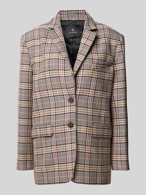 Regular fit longblazer van viscosemix Shop The Look MANNEQUINE