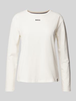 Bluzka z długim rękawem i nadrukiem z logo Shop The Look MANNEQUINE