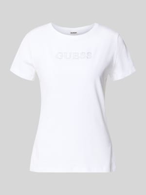 T-shirt met siersteentjes model 'BRIANA' Shop The Look MANNEQUINE