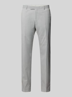 Slim fit pantalon met persplooien, model 'Melwin' Shop The Look MANNEQUINE