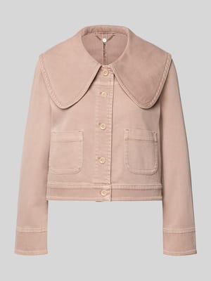 Kurtka jeansowa o kroju regular fit z wykładanym kołnierzem Shop The Look MANNEQUINE