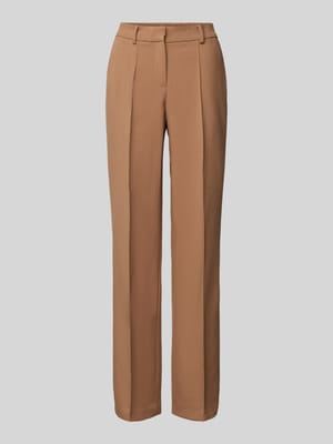 Flared cut stoffen broek met elastische band Shop The Look MANNEQUINE