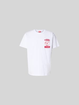 Regular Fit T-Shirt aus reiner Baumwolle Shop The Look MANNEQUINE