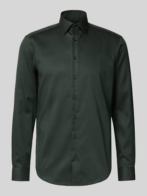 Regular Fit Business-Hemd aus reiner Baumwolle mit Kentkragen Shop The Look MANNEQUINE