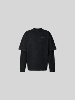 Longsleeve mit Label-Print Shop The Look MANNEQUINE