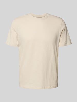 Regular Fit T-Shirt mit Rundhalsausschnitt Shop The Look MANNEQUINE