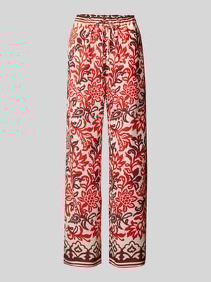 Stoffhose aus Viskose-Mix mit elastischem Bund Modell 'JULIA' Shop The Look MANNEQUINE