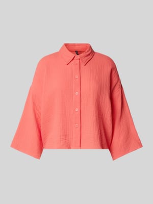 Loose fit overhemdblouse van puur katoen, model 'NATALI' Shop The Look MANNEQUINE