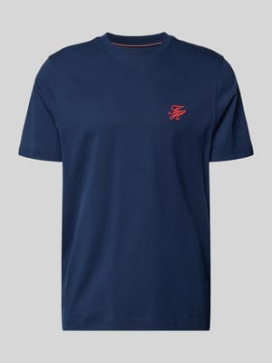 t-shirt o kroju regular fit z czystej bawełny Shop The Look MANNEQUINE