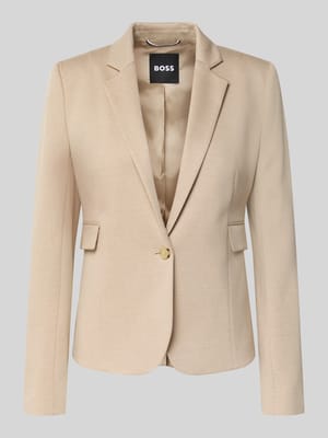 Getailleerde blazer van viscosemix, model 'JIA13' Shop The Look MANNEQUINE