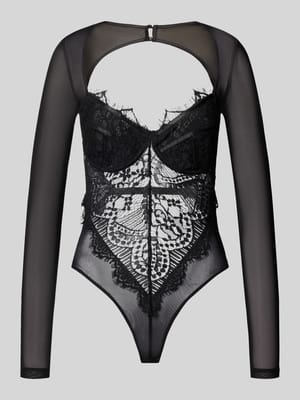 Body aus Viskose-Mix mit Spitze Shop The Look MANNEQUINE