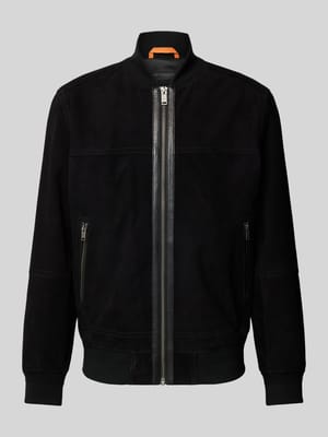 Regular fit jack van echt geitenleer, model 'JOHICE' Shop The Look MANNEQUINE