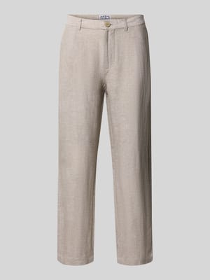 Cropped Hose aus Leinen-Baumwoll-Mix Shop The Look MANNEQUINE