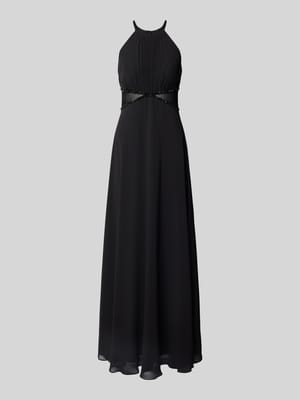 Abendkleid mit Ziersteinbesatz Shop The Look MANNEQUINE