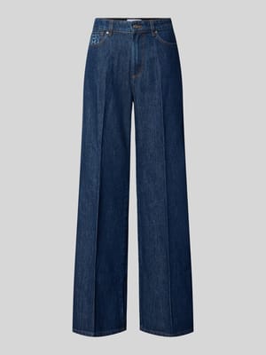 Wide Leg Jeans aus reiner Baumwolle Shop The Look MANNEQUINE