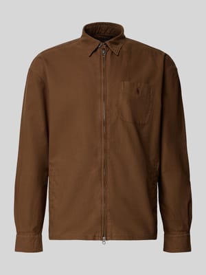 Regular Fit Hemdjacke aus reiner Baumwolle Modell 'OSACA' Shop The Look MANNEQUINE