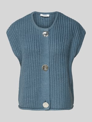 Mouwloos vest met ronde hals, model 'Norma' Shop The Look MANNEQUINE