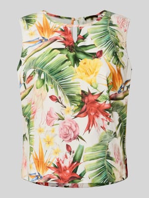 Blusenshirt mit rückseitigem Schlüsselloch-Ausschnitt Shop The Look MANNEQUINE