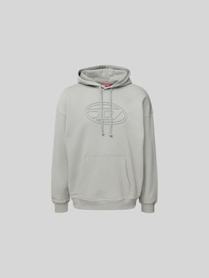 Hoodie mit Label-Detail Shop The Look MANNEQUINE