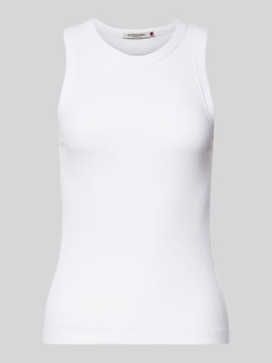 Tanktop met logostitching Shop The Look MANNEQUINE