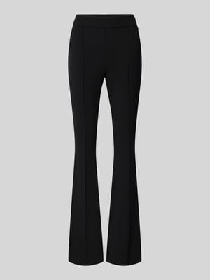 Spodnie materiałowe o rozkloszowanym kroju z elastycznym pasem model „Evelina” Shop The Look MANNEQUINE