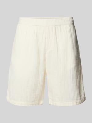 Regular fit korte broek van mousseline Shop The Look MANNEQUINE