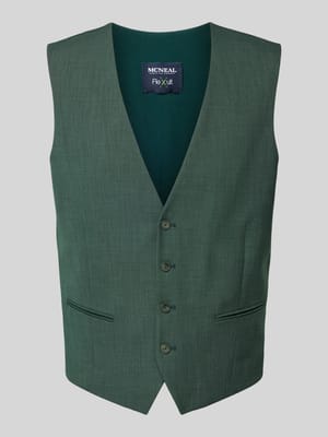 Slim fit gilet met paspelzakken Shop The Look MANNEQUINE