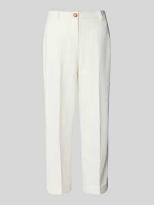Tapered Fit Stoffhose mit verkürztem Schnitt Modell 'DECERI' Shop The Look MANNEQUINE