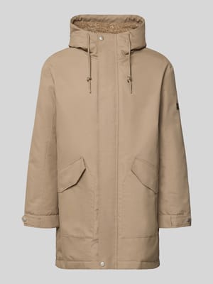 Regular Fit Jacke aus Baumwoll-Mix mit Teddyfutter Shop The Look MANNEQUINE