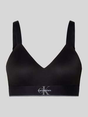 Slim Fit Bralette mit Logo-Stitching Shop The Look MANNEQUINE