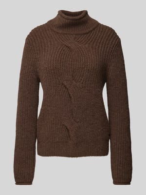 Gebreide pullover met opstaande kraag Shop The Look MANNEQUINE