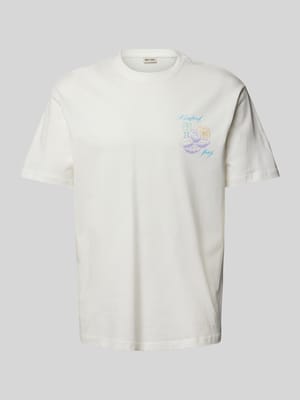 Oversized T-Shirt mit Label-Print Shop The Look MANNEQUINE