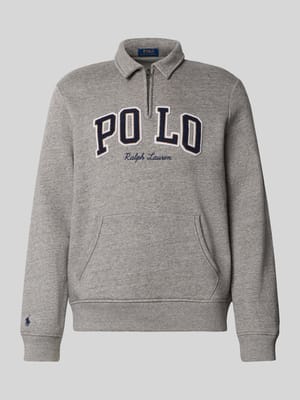 Sweatshirt met labelstitching Shop The Look MANNEQUINE